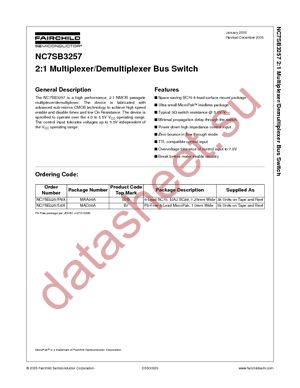 NC7SB3257P6X datasheet  